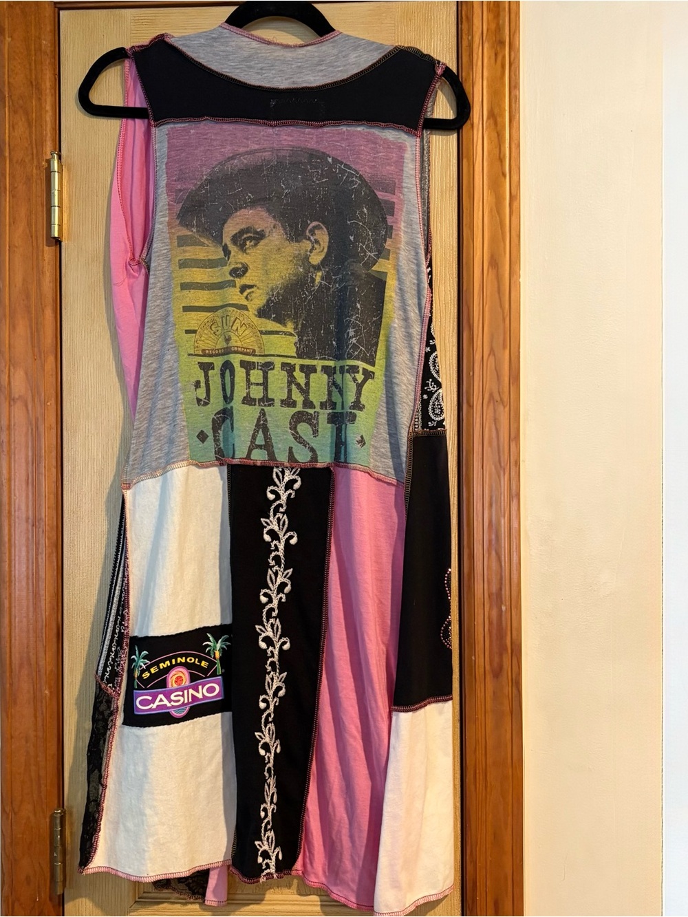 Boho Styles Ever After Lansky Bros Johnny Cash Mixed Media knee length duster